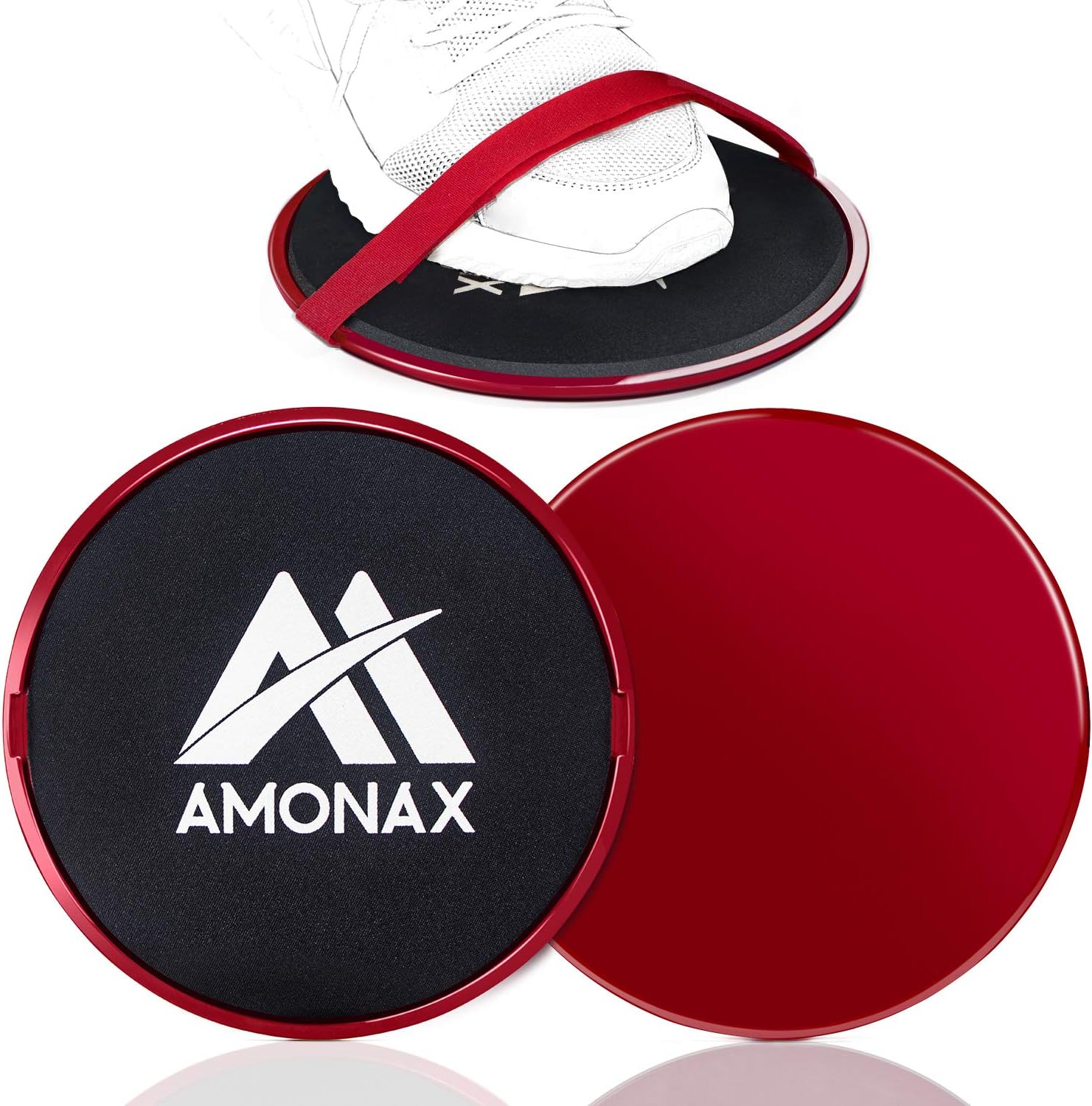 AmonaxGleitscheiben Fitness Doppelseitige Slider-bung core fitness Scheibe Gym Gliding Discs fr Bauchmuskeltraining bungen Teppich Holzbden fr Hause Training, gleitscheibe Sport slides