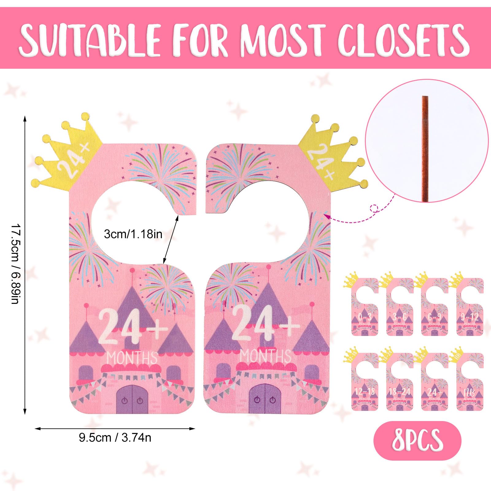 8pcs Baby Closet Dividers - Image 2