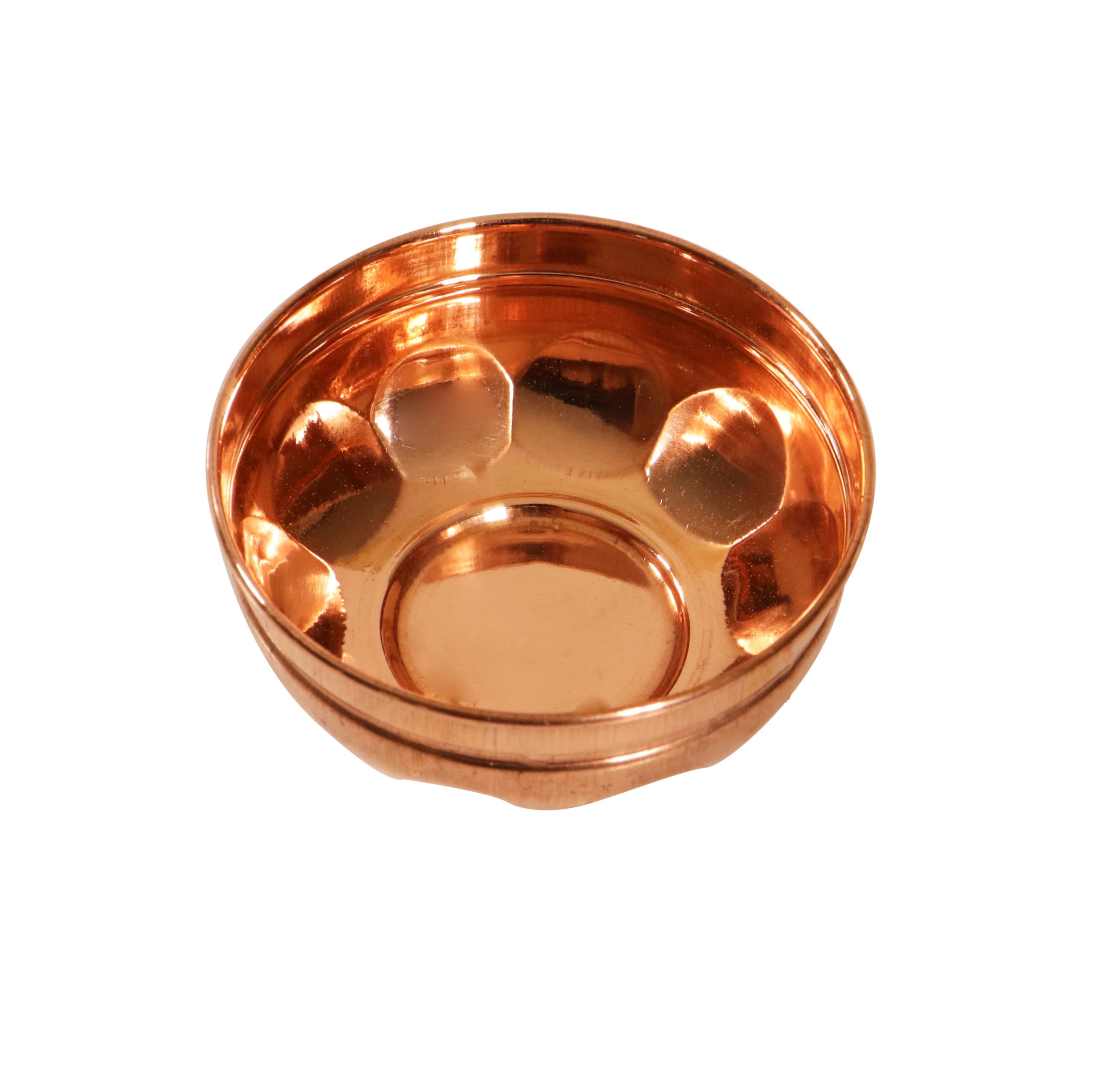 Putrika Copper Puja Prasad Bowl | Multipurpose | 100gm Capacity | 8cm W x 4cm H | Handcrafted | Religious Bowl 2
