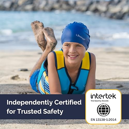 Vista 29 de Limmys Premium Kids Swim Vest - Toddler Swim Jacket and Buoyancy Swimming Aid - Modern Design Swimming Vest for Boys, Girls and Babies - Drawstring