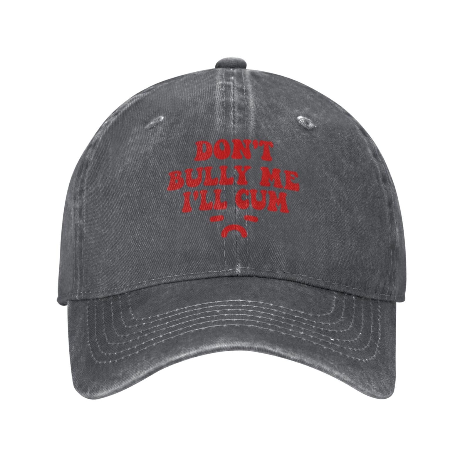 Anceky Don't Bully Me I'll Cum Hat Funny Cap Denim Hats