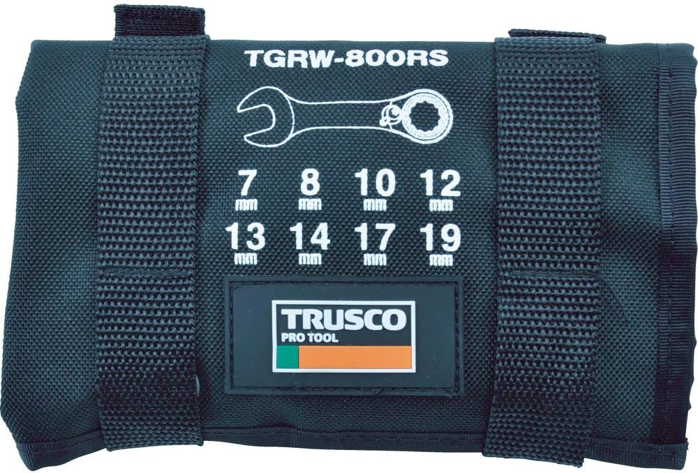 TRUSCO TGRW-800RS Switchable Ratchet Combination Wrench Set, Short Type, 8 Pieces