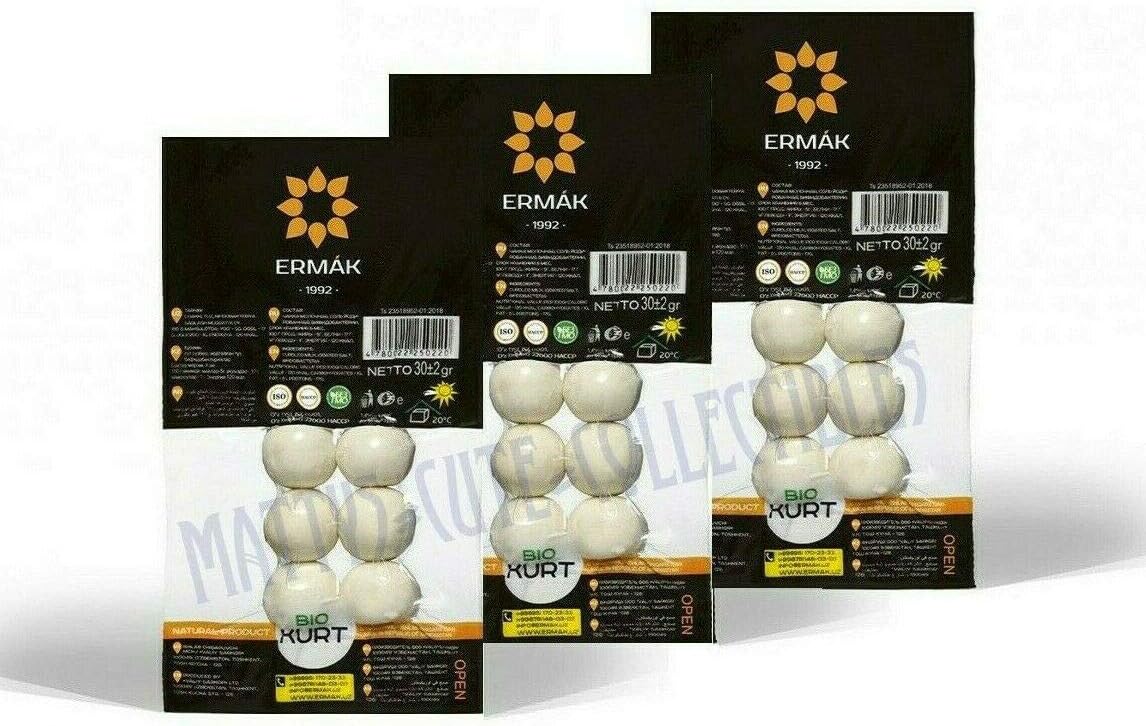 «Ermak» Uzbek. Bio Kurt Kashk qurut kishk qurt курт qurut kurut 3 PACK Х 30g Uzbekistan