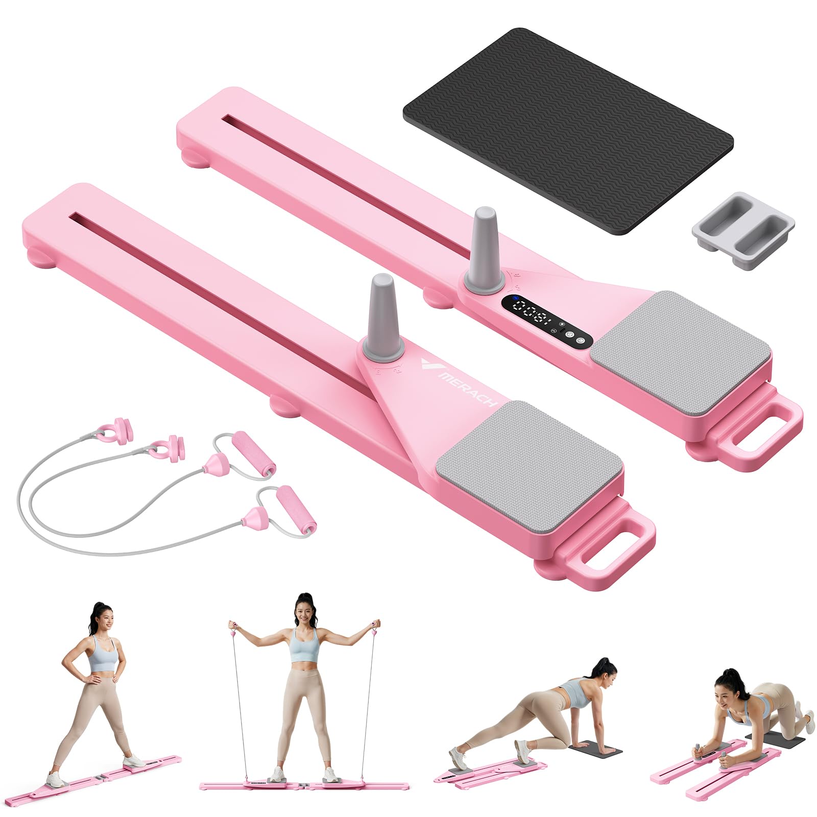 Amazon.co.jp: MERACH 腹筋ローラー 多機能トレーニングボード