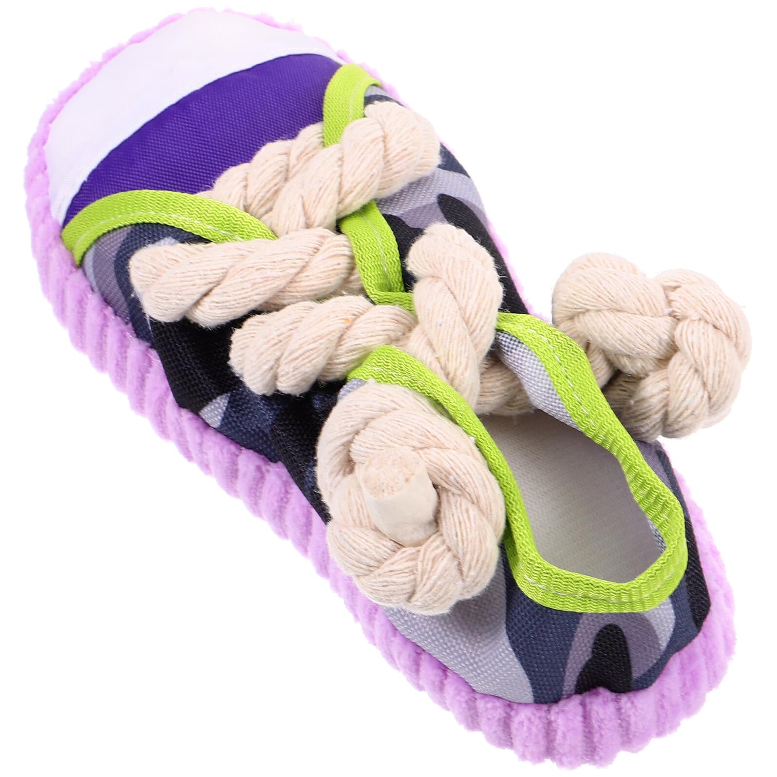 Juguete para Perros Pequeños con Sonido Zapato para Morder y Masticar Juguete Interactivo para Cachorros para Limpiar Dientes y Evitar Daños Muebles Color Morado