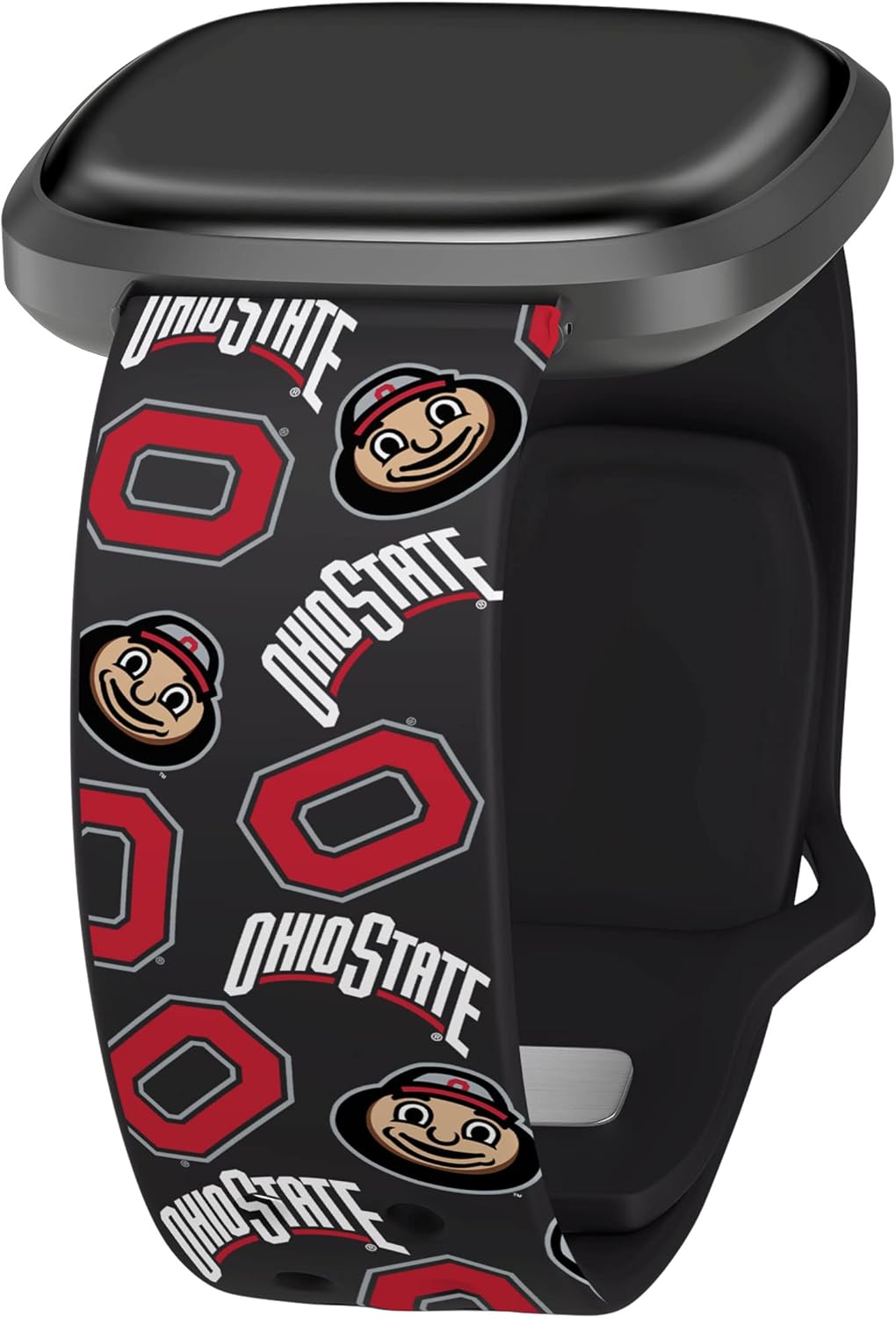 Affinity Bands Ohio State Buckeyes HD Watch Band Compatible with Fitbit Versa 3 and Sense