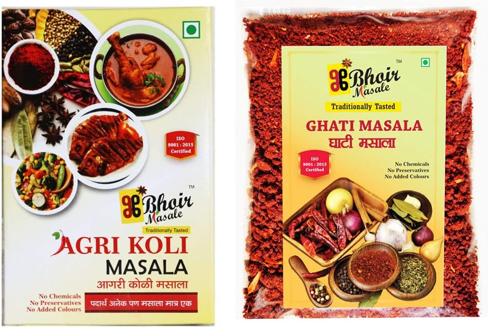 AGRI KOLI Masala GHATI Masala Combo Pack II 200 Gram agri koli Masala II 200 Gram ghati Masala