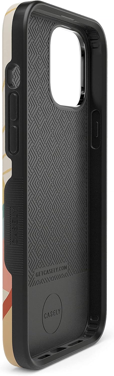 Casely iPhone 14 Pro Case | Here Comes the Sun | Colorblock Sunset | Bold Protective Design | Compatible with MagSafe