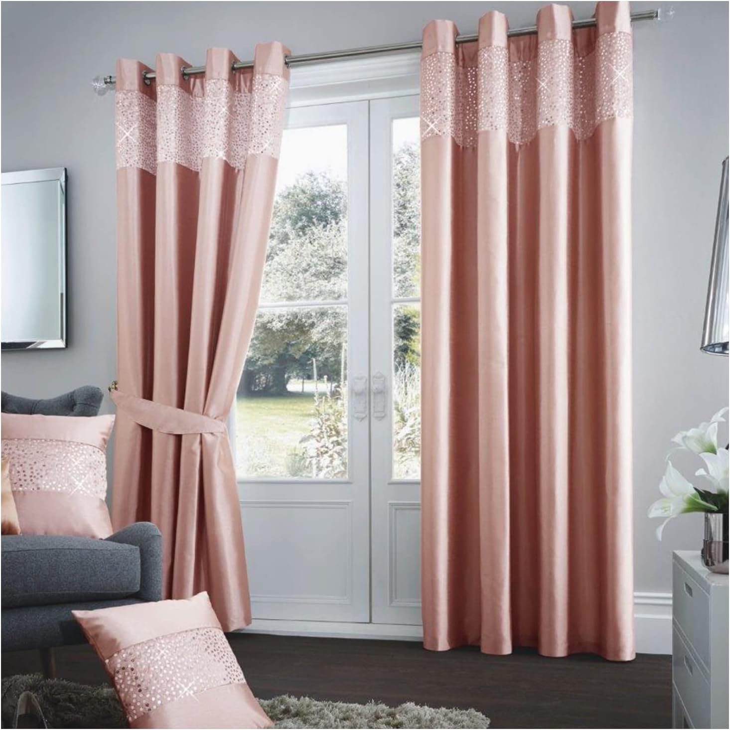 GC GAVENO CAVAILIA Luxury Curtains For Living Room - Ring Top Curtains ...