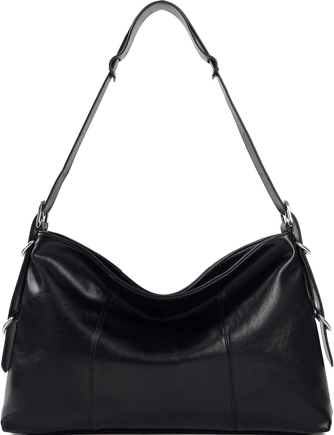 GEMIU Women's Soft Hobo Shoulder Bag, Vegan Leather Shoulder Handbags, Adjustable Strap Zipper Closure