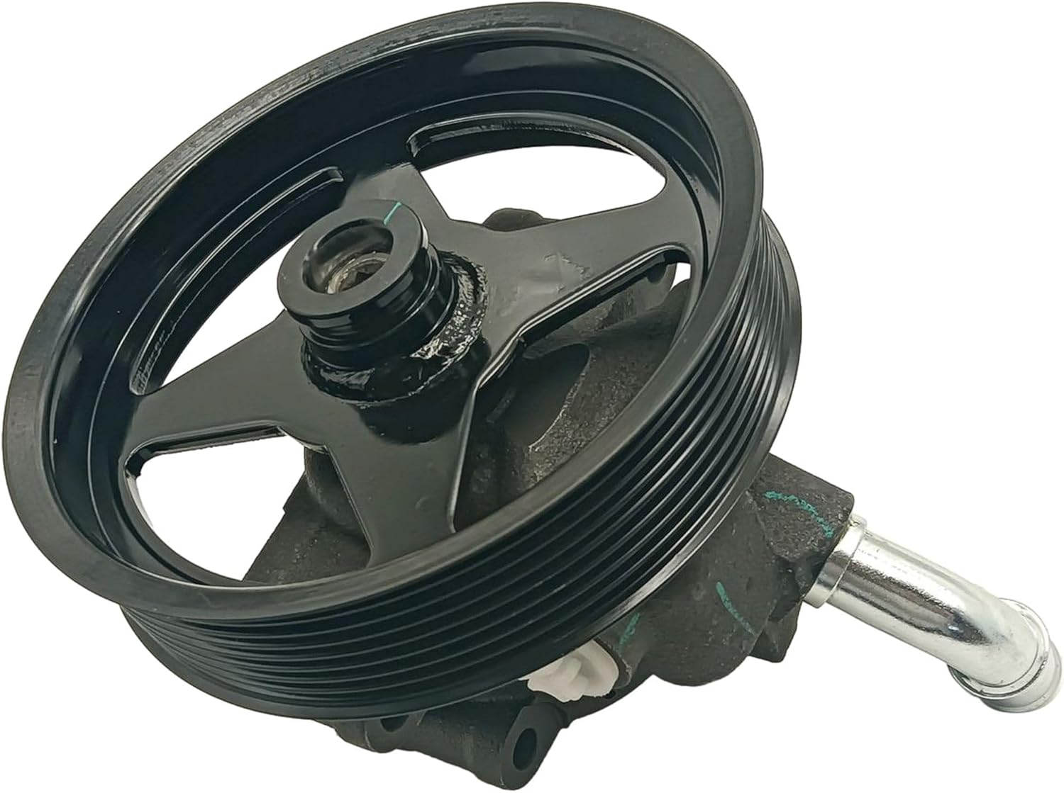 Power Steering Pump Compatible with Ford Excursion F250 F350 Super Duty 2003-2007 6.0L V8# 60-6741P
