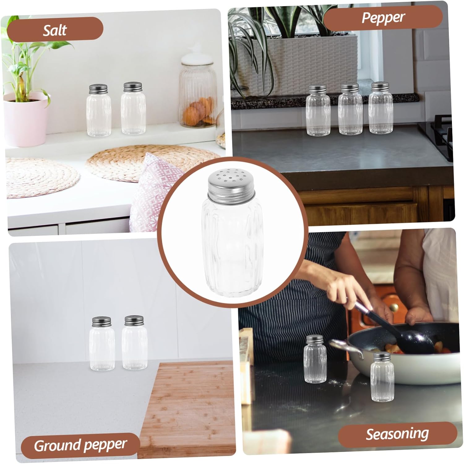 10pcs Seasoning Bottles Portable Easy-pour Design for Kitchen Restaurant and Camping Use Reusable Containers for Condiments