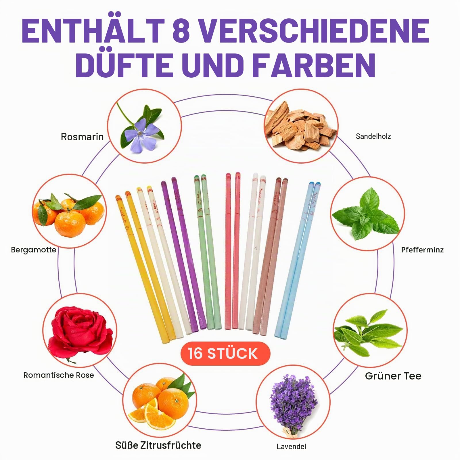 Ohrenkerzen, 16 Stück Ohrenkerzen zur Reinigung Ohrenschmalz, Traditionelle Wellness zur Entspannung & Druckentlastung, Inkl. 8 Schutzscheiben & 16 Wattestäbchen, Sanfte Reinigung
