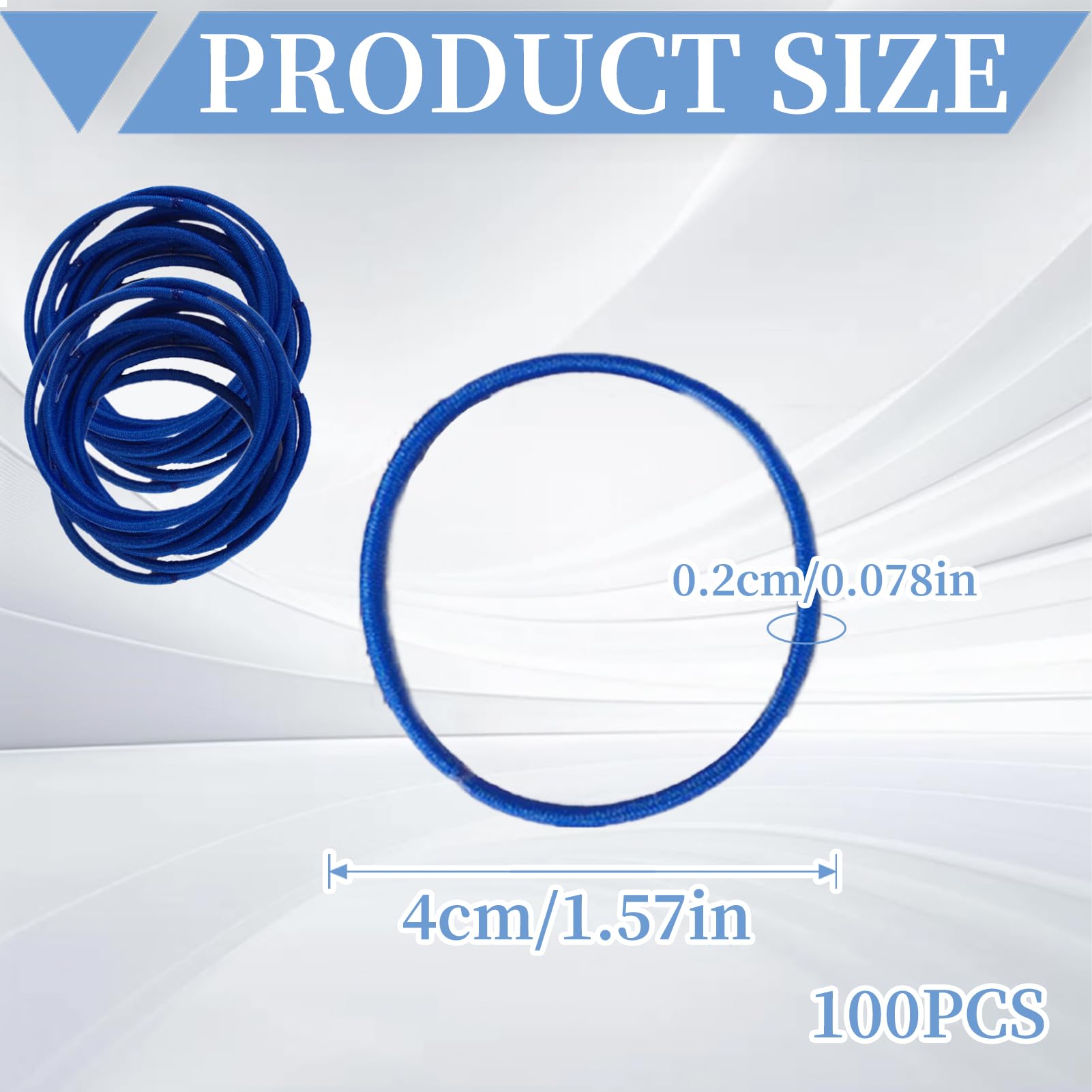 100 PCS Elastic Hair Bands - Image 2