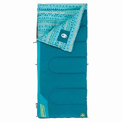 Coleman Kids 50 F Sleeping Bag Comfortable Youth Sleeping Bag for Sleepovers Camping Fits Children up to 5ft