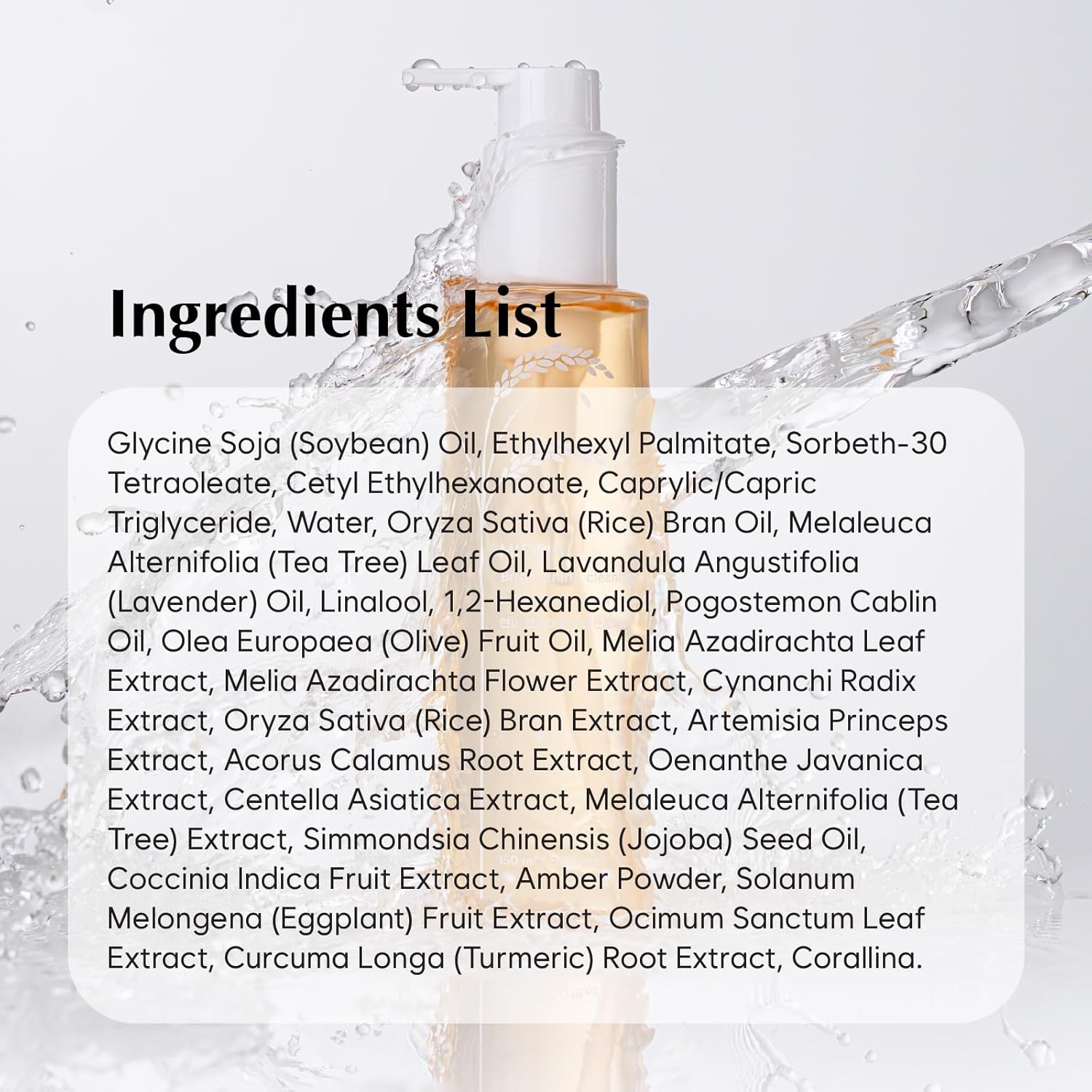 MIDHA Brightening Cleansing Oil with brown rice & vitamin C,5.07fl.oz/150ml,Radiant Skin, Deep Moisturising, Gentle Daily Cleanser, Face Wash for Sensitive Skin, Nourishing Care, Plant-Based - Image 9