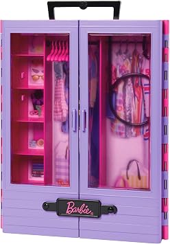 Mattel HJL66 Barbie Fashionistas Ultimate Closet, Include Doll and Wardrobe Accessories, Create Various Stylish Outfits, Dress-able Doll, Ages 3 and Up