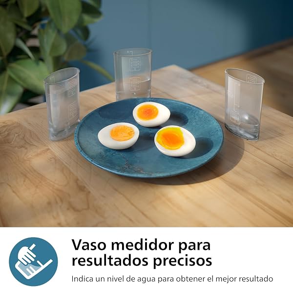 Philips Egg Cooker 3000 Series, Family Size Up to 6 Eggs (Soft, Medium, Hard, Poached), Easy to Clean, Poaching Tray and Egg Puncher, 400 W, Compact Design (HD9137/90) - 5