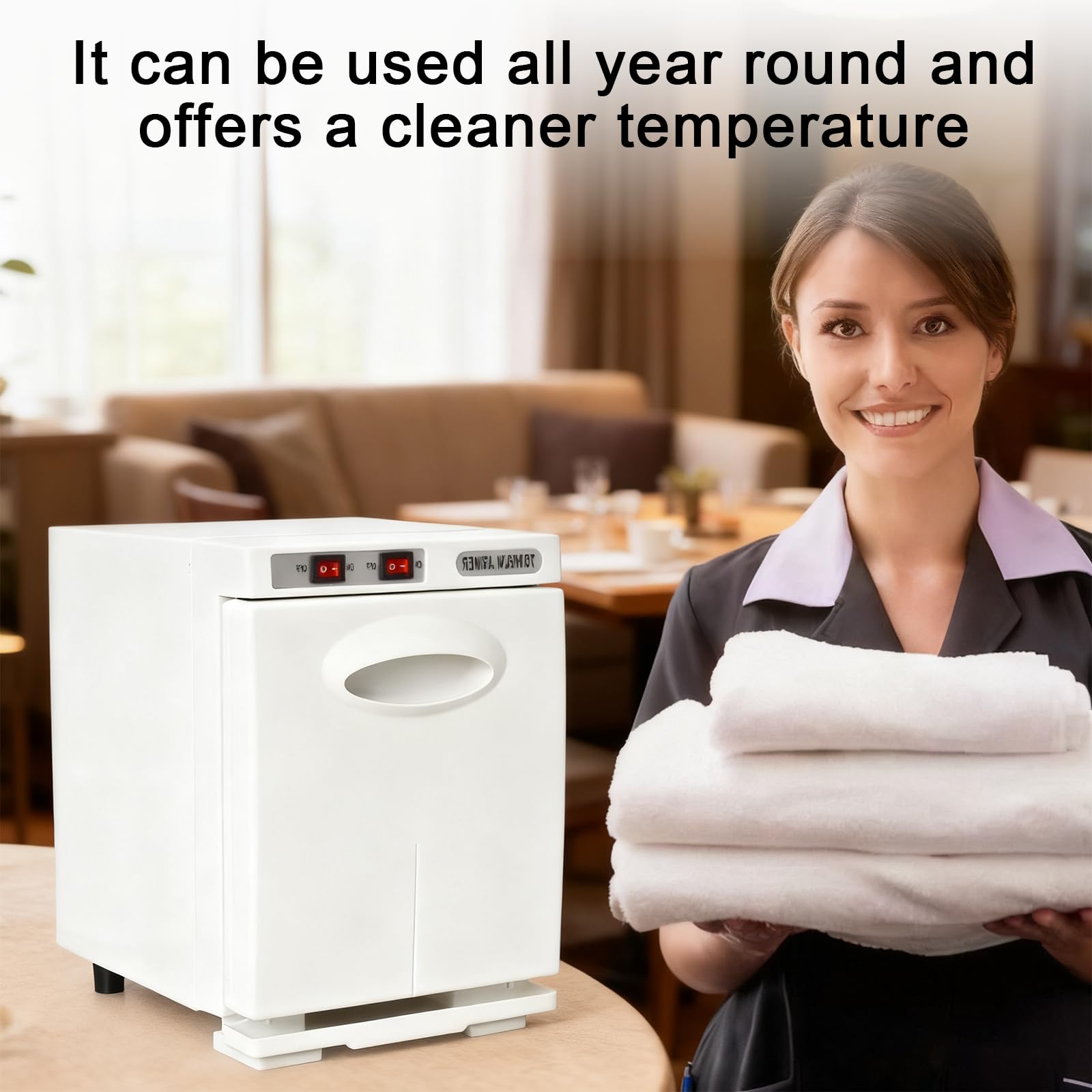 Citybee Scaldasalviette elettrico, a risparmio energetico, per saloni di bellezza, spa, bagno, hotel (bianco, 5 l)
