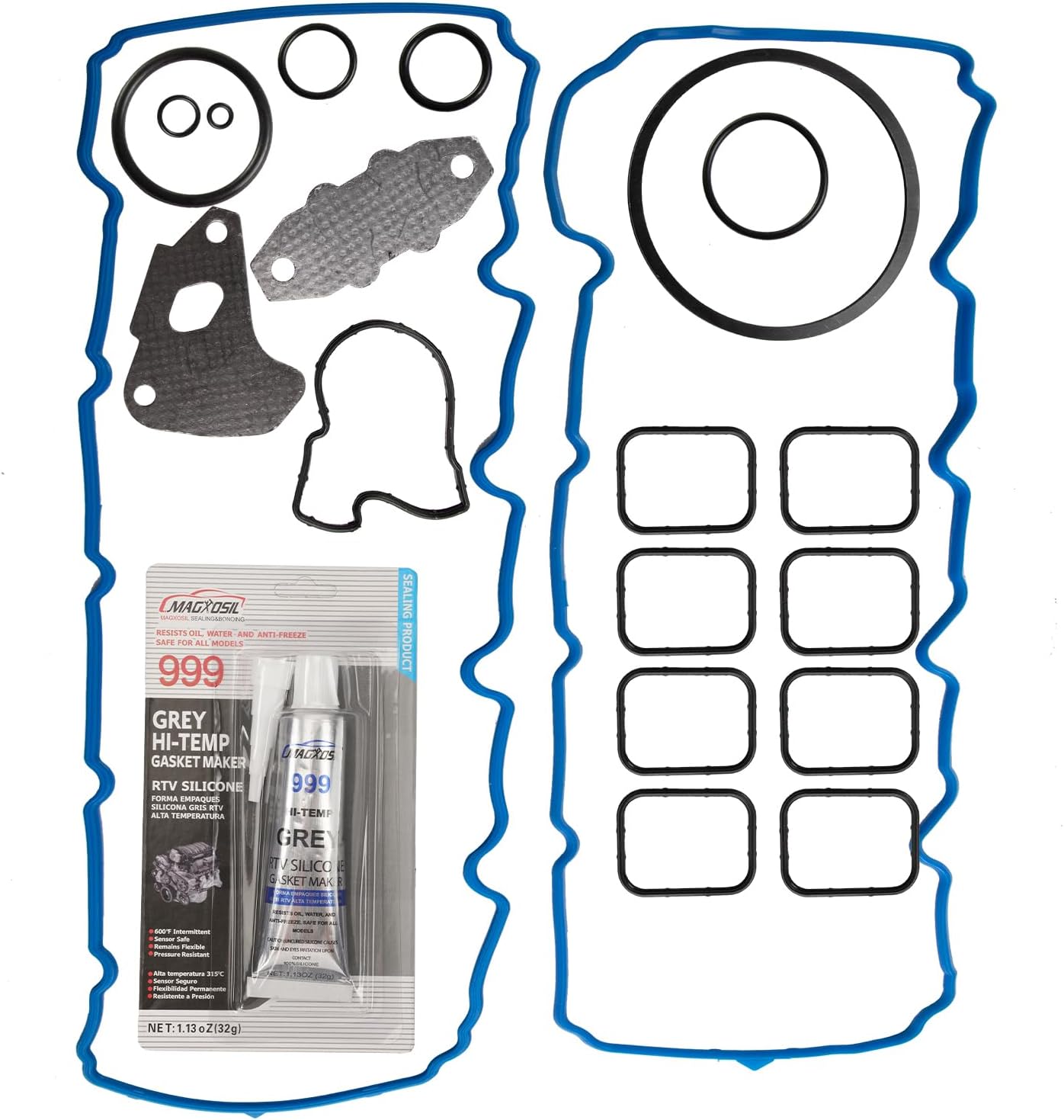 PHILTOP HS26157PT1,ES71129 Head Gasket Set Fit for 2004 Ram1500 4.7L, Cylinder Head Gasket Kits with Bolts