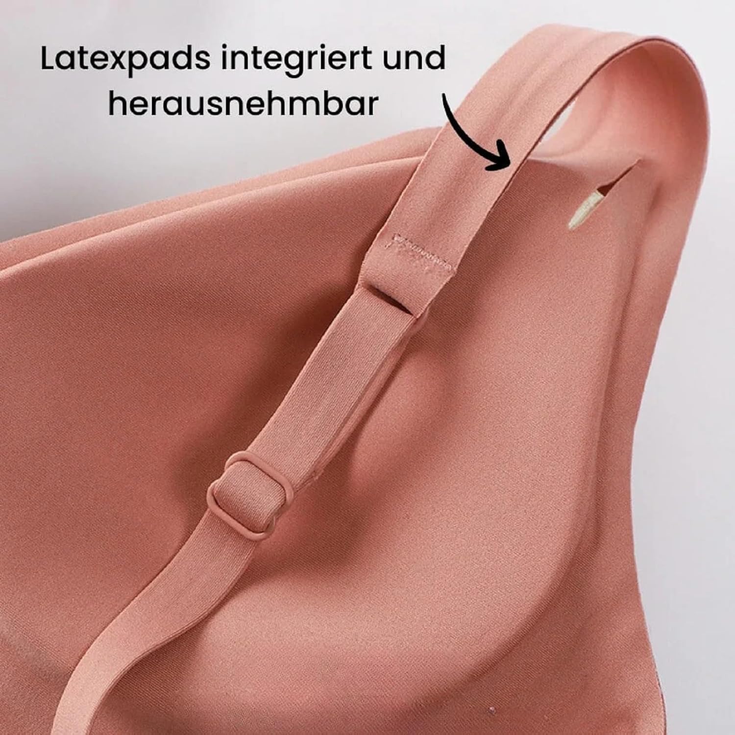 Reggiseno Push-up Senza Ferretto da Donna con Scollo a V, Senza Cuciture,Comfort. Reggiseno Push-up Delicato Senza Ferretto con Scollo a V,Buon Supporto,Senza Pressione.