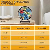 Vista 6 de Soporte de exhibición de madera de 6 pulgadas, soporte de placa para marco de fotos, libro, placa, caballete y exhibición decorativa (paquete de 2)