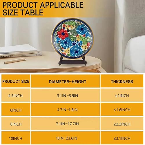 Miniatura 6 de Paquete de 2 soportes de caballete de madera de 8 pulgadas para exhibir marcos de fotos decorativos, caballete, libro, soporte para platos