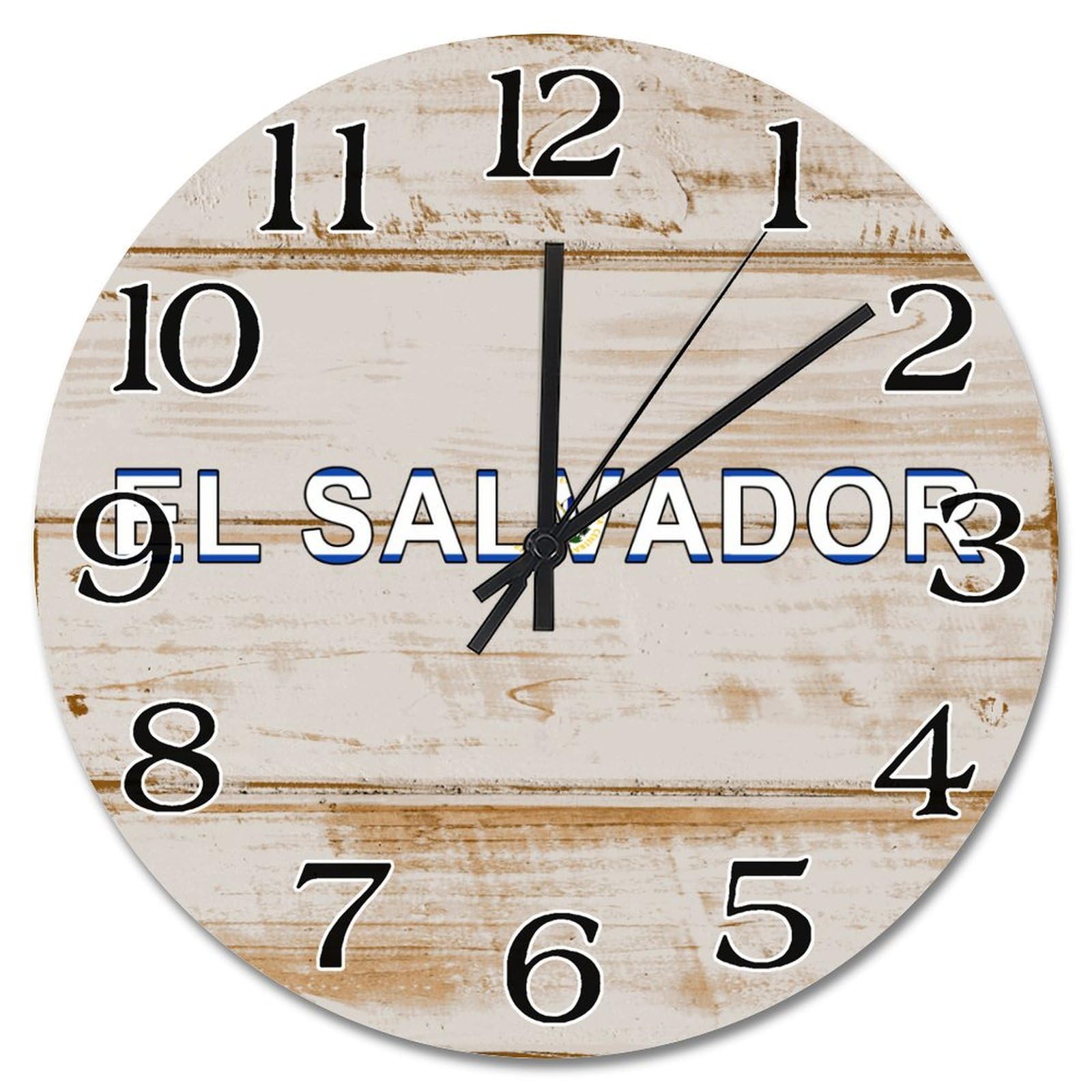 Horloge murale en bois silencieuse Salvador pour en finir avec le tic-tac dans la chambre