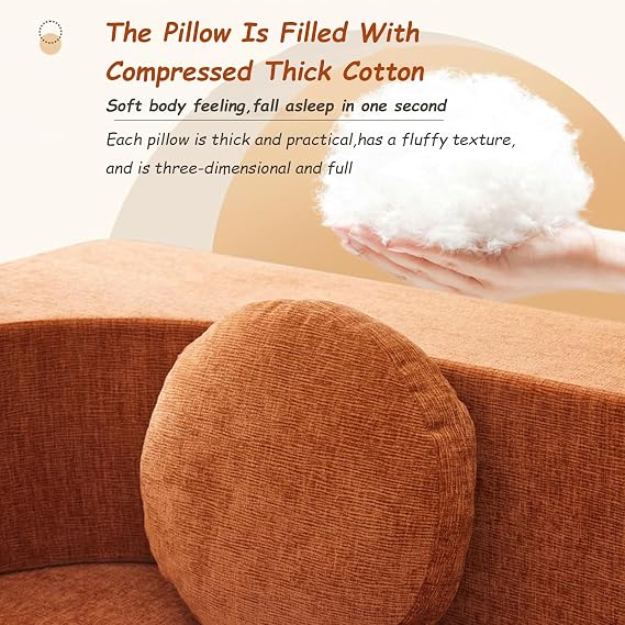 Folding Sofa Bed,Bed Double Adult,Convertible Sleeper Chair With Pillow Foldable Mattress Back Support,Chaise Lounge,Sofa For Living Room Bedroom – No Assembly Required(180cm,Off-white)