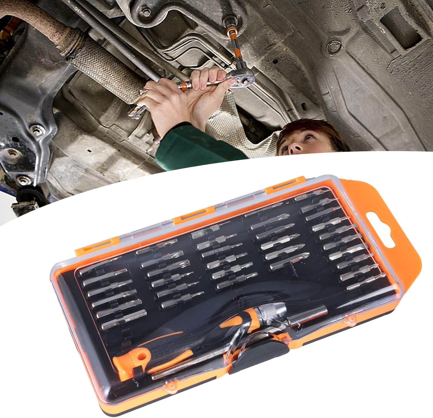 合金鋼ラチェットレンチドライバーのラチェットとビットホルダーの組み合わせで簡単に使用できます ラチェットレンチの選び方を解説！おすすめのラチェットレンチ8選も紹介  / 工具・DIY用品通販のアストロプロダクツ