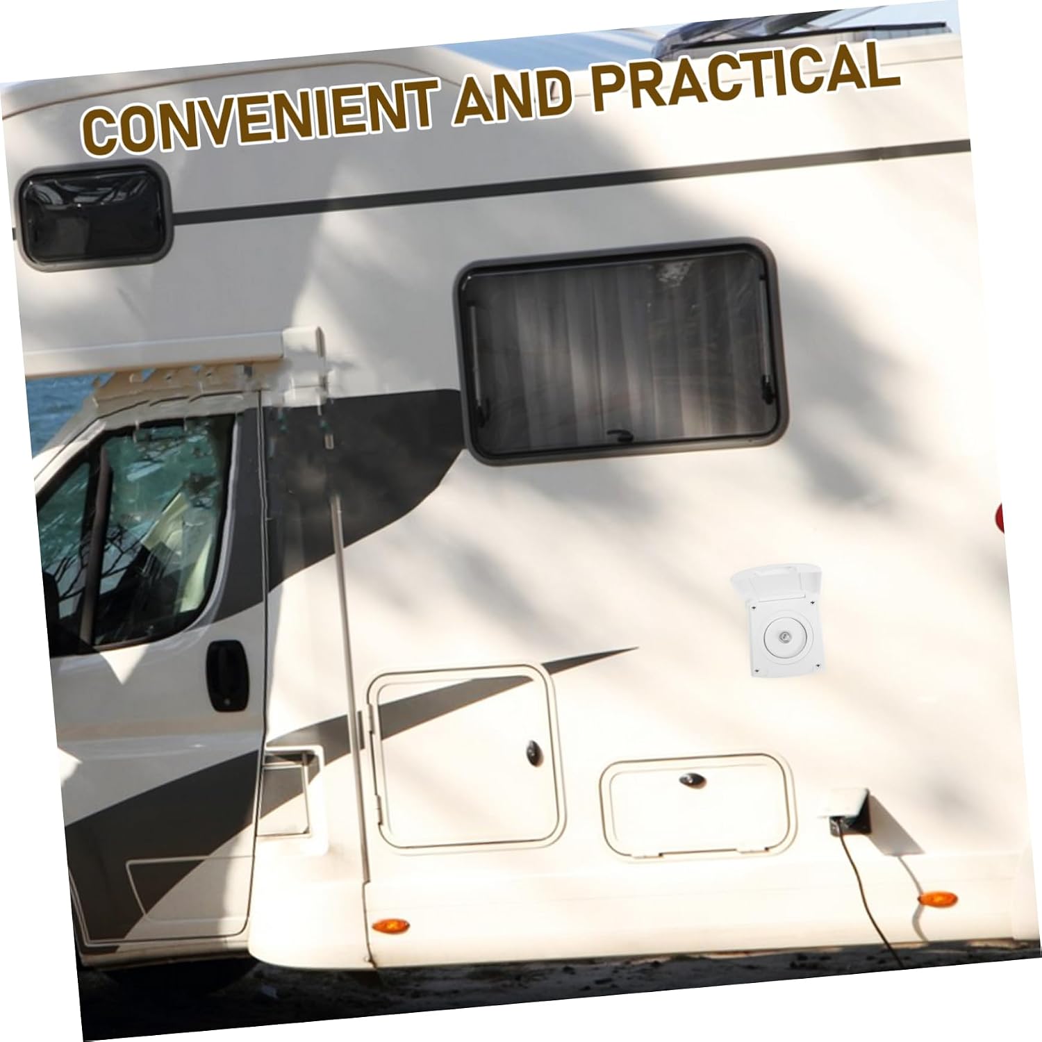 GLEAVI 1 Set Rv Fill Hatch with Dustproof Freshwater Inlet for Outdoor Camping Campers Trailers and Motorhomes