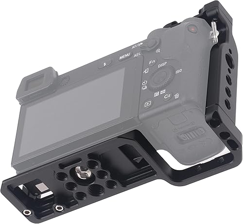 Miniatura 5 de Hersmay A6500/A6400/A6300 Estabilizador de video con mango superior para cámaras Sony A6500 A6400 A6300 A6000 A6100 Cameas DSLR Rig con zapata fría,