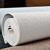 Painel Linho Espuma 10mx50cm Adesivo Grosso Autocolante Decoração Revestimento Acústico(BRANCO)