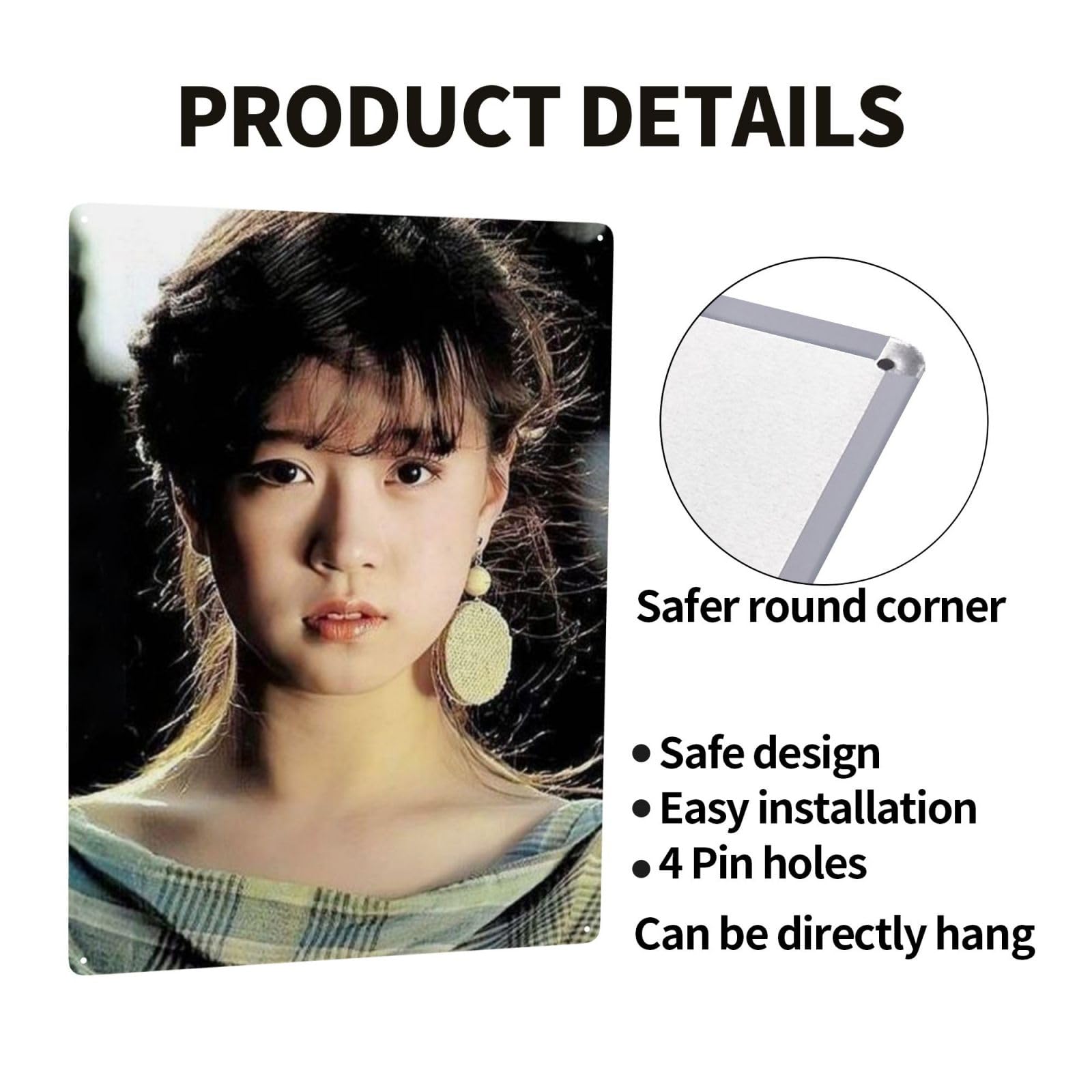 Amazon.co.jp: Akina Nakamori Tin Sign Metal Poster Decorative Iron