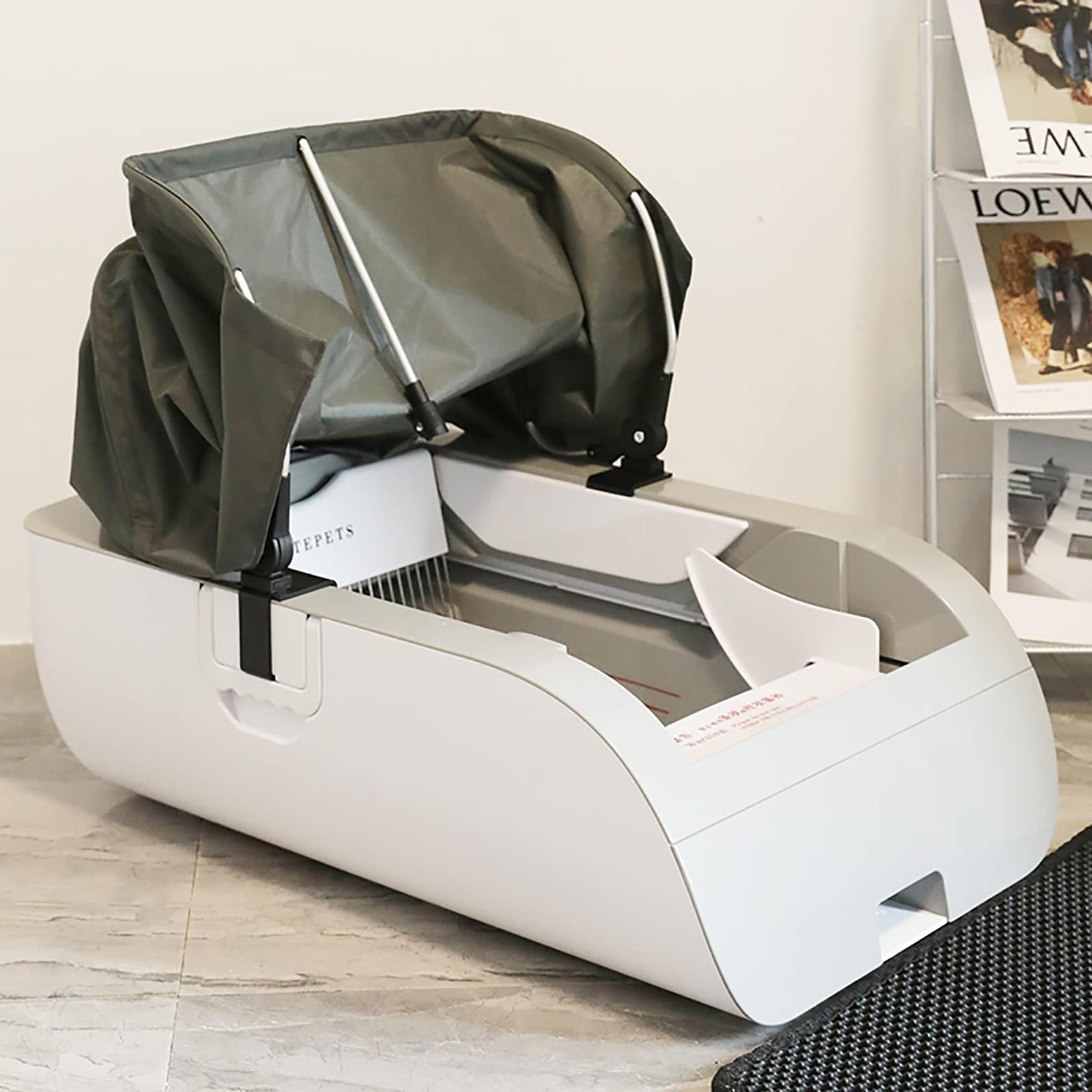 Arenero Autolimpiable para Gatos Bandeja De Arena Autolimpiable Para Gatos, Arena Automática Grande, Inodoro Inteligente Autolimpiable Con Control Por Aplicación, Caja De Arena Silenciosa Y Limpia Con