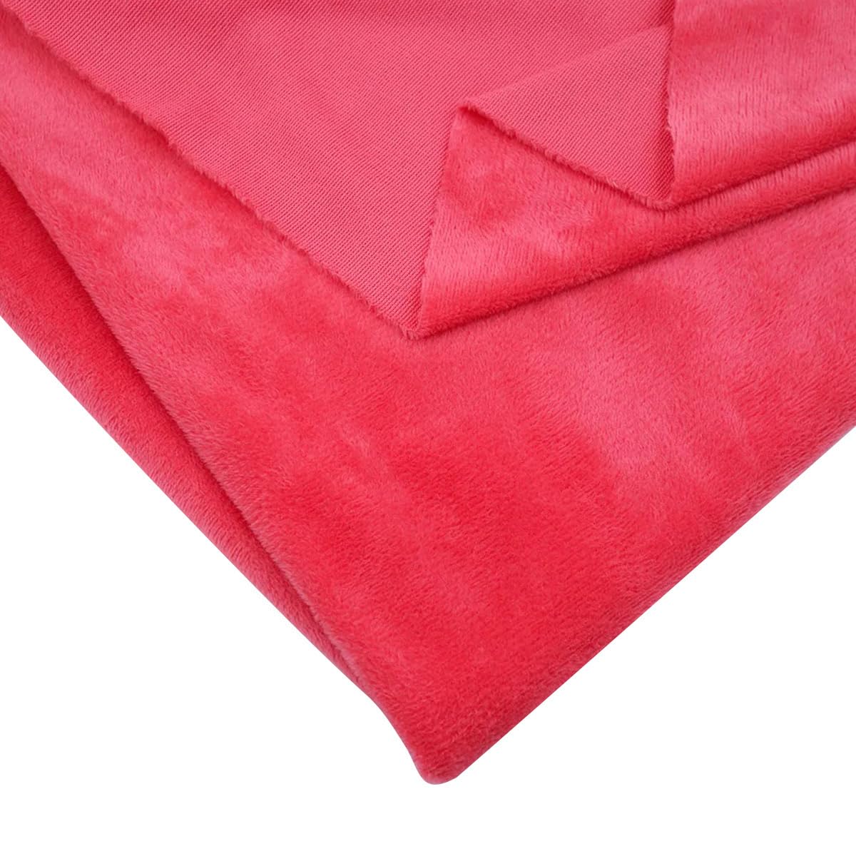 Tissu peluche douce 200 x 160 cm coupon de tissu uni pour couture loisirs créatifs
