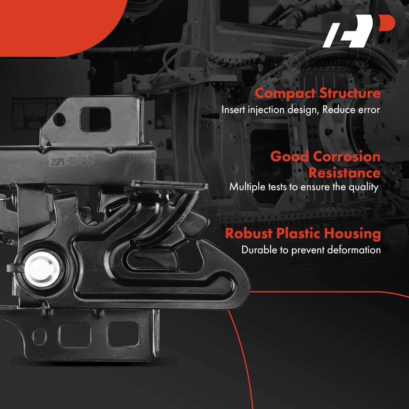 Hood Latch Assembly For Chevrolet Impala 06-16 Malibu 04-05 Monte Carlo 06-07 - View #9