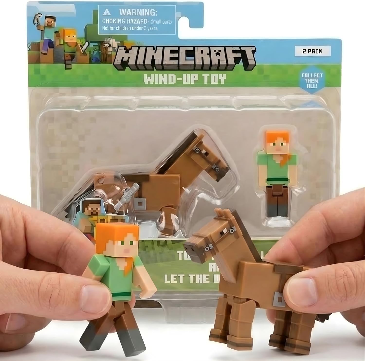 Amazon.co.jp: P.M.I. マインクラフト ワインドアップトイ 2個パック