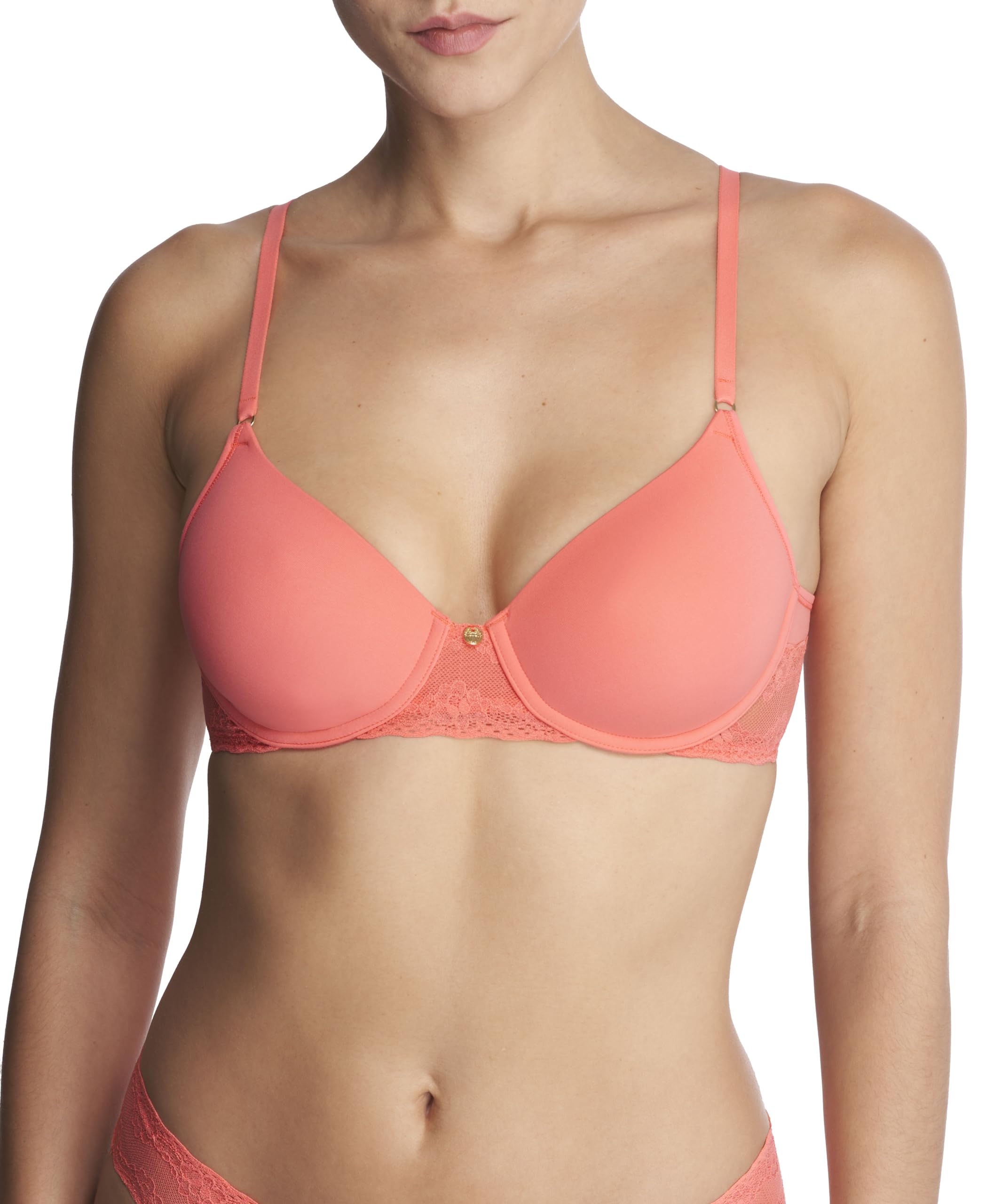 Natori Women's Bliss Perfection Contour Underwire Bra, Papaya, 32B