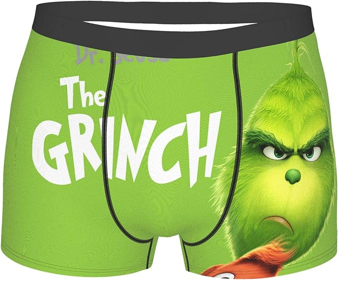 Dawiine The Grinch Comfortable Underwear Men's Boxer Briefs