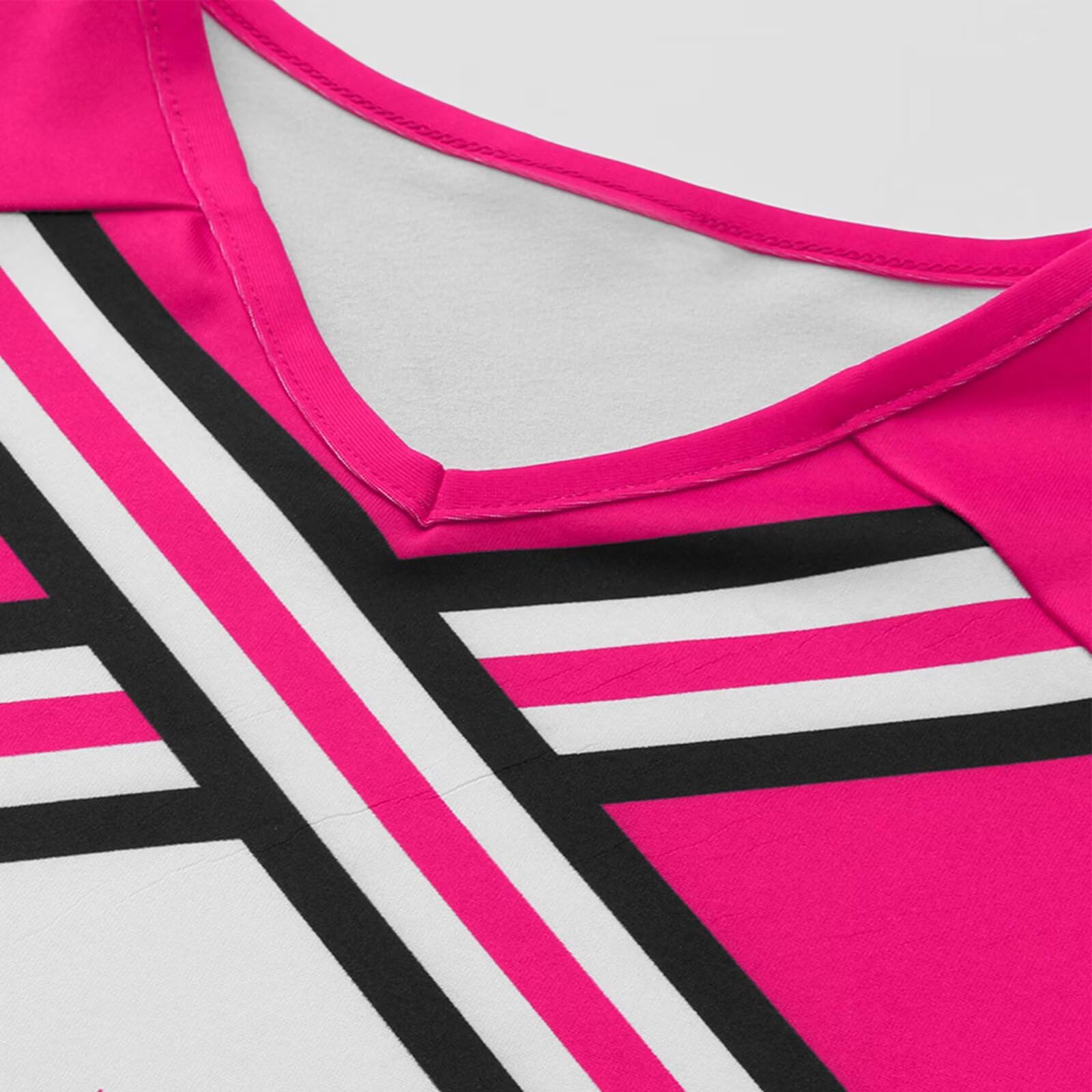 Deguisement Pompom Girl Fille, Deguisement Cheerleader Fille, Uniforme de Pompom Girl Fille avec Pompoms et Chaussettes Robe de Pompom Costume pour Enfant Halloween Carnaval Mascarade - 5