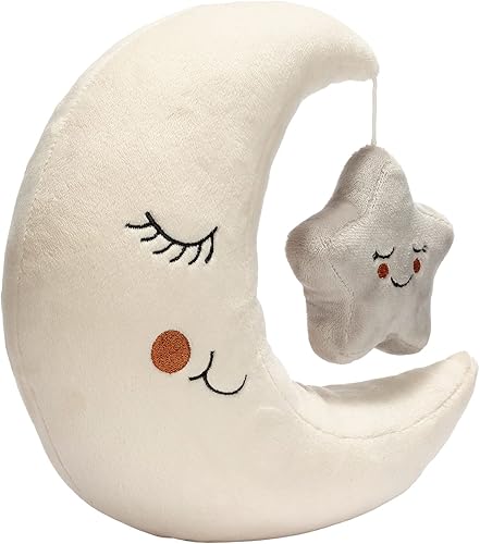 Miniatura 2 de Lambs & Ivy Goodnight - Juguete de peluche de luna y estrella, color cremagris