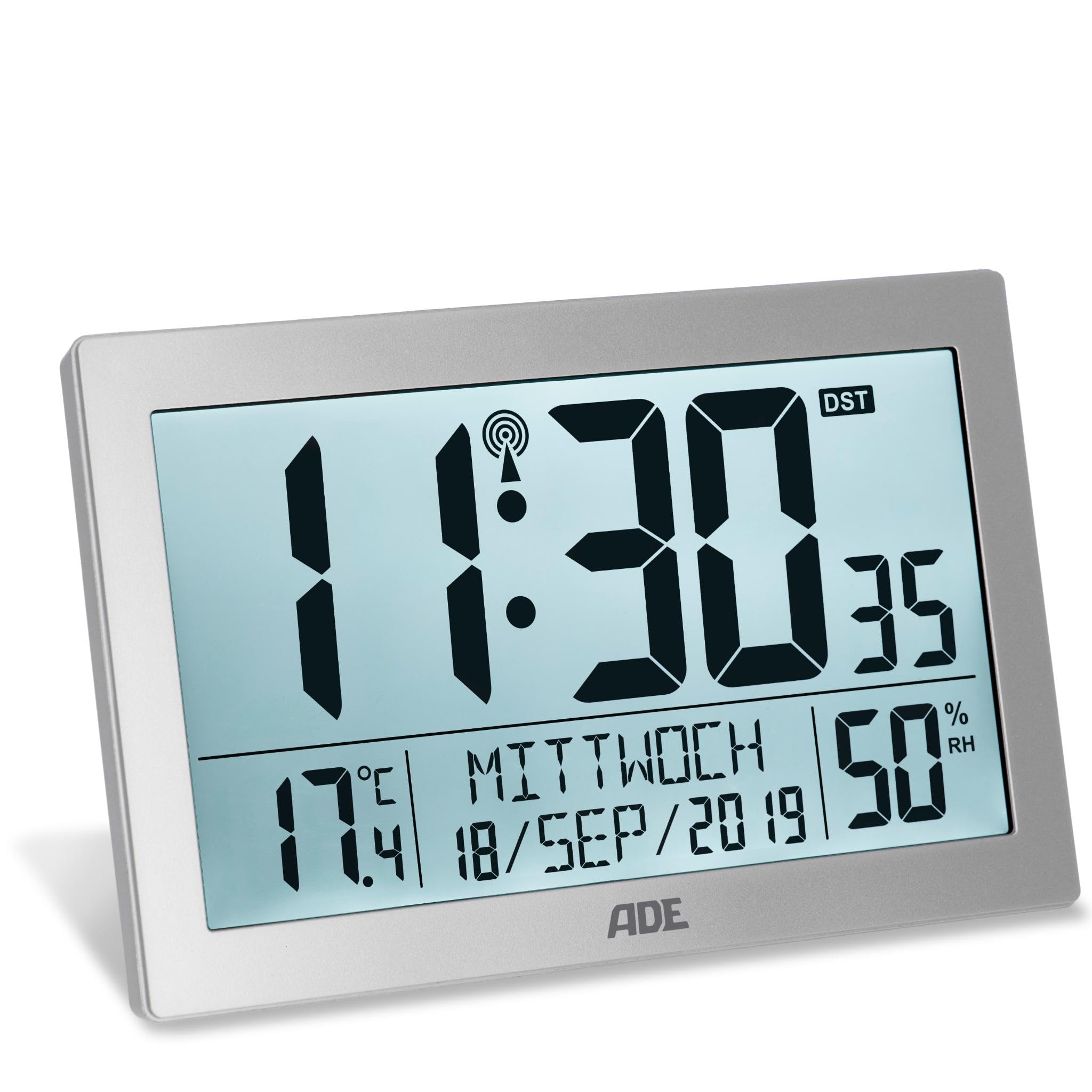 funkuhr mit temperaturanzeige und hygrometer