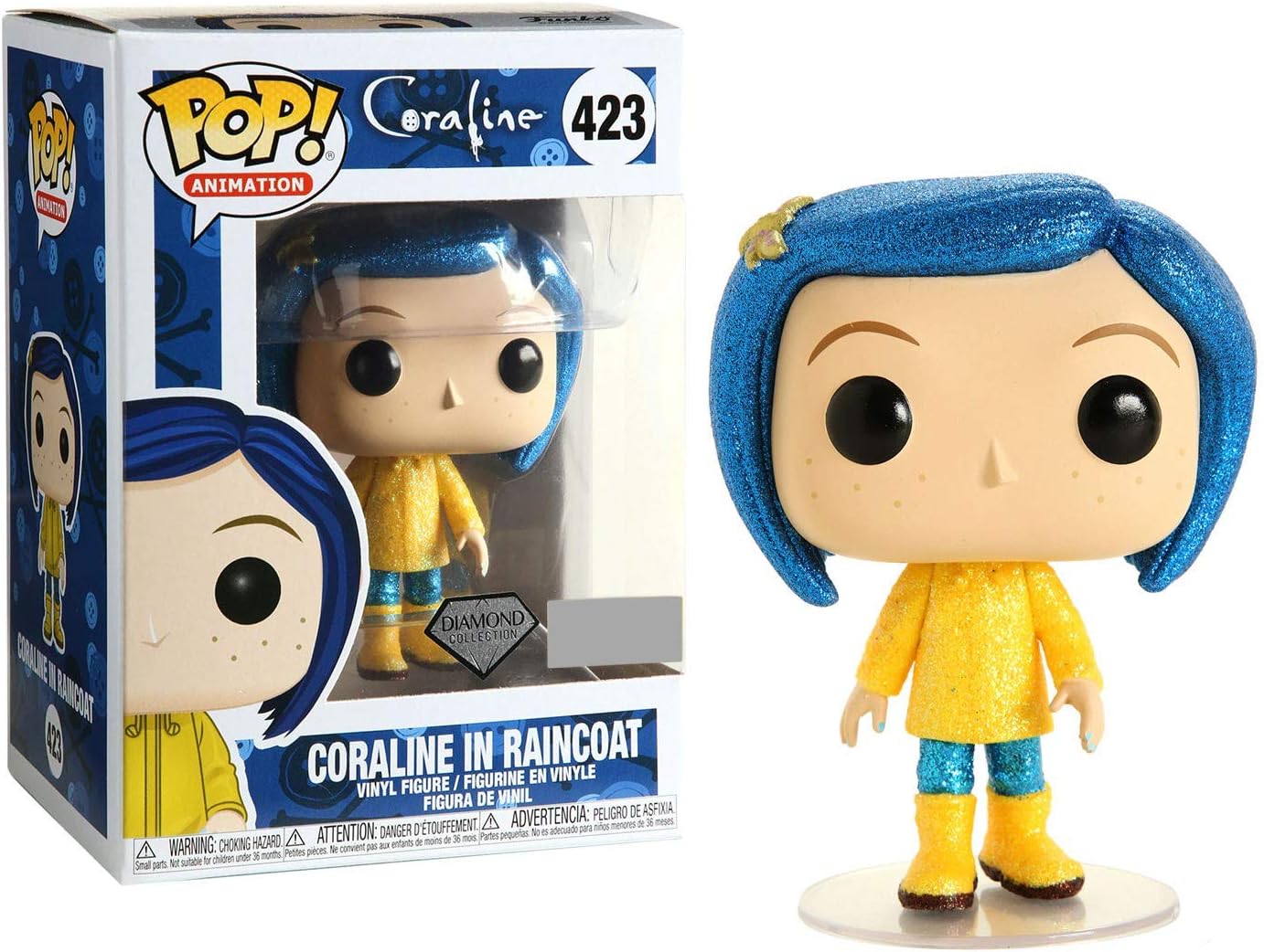 Funko Pop! Movies: Coraline - Coraline in Raincoat Diamond Edition (Exclusive)