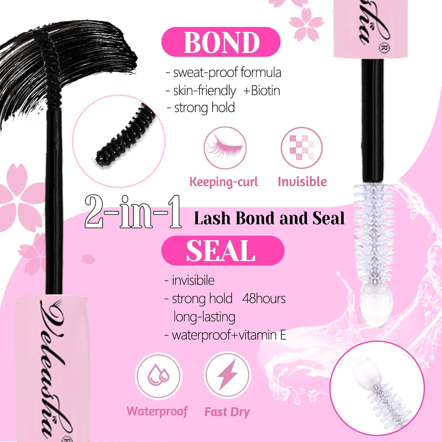 Veleasha Lash Extension Kit Fluffy 50D 280PCS 100% Handmade Reusable Eyelash Extension Kit with Bond and Seal and Tweezers D Curl Lash Clusters 6-15mm Mix Luxury Lashes Extension Kit (50D, Kit) 4 Veleasha Lash Extension Kit Fluffy 50D 280PCS 100% Handmade Reusable Eyelash Extension Kit with Bond and Seal and Tweezers D Curl Lash Clusters 6-15mm Mix Luxury Lashes Extension Kit (50D, Kit)