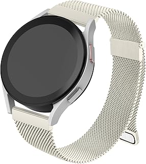 Magnetic Strap for Samsung Galaxy Watch Active/Active 2 40mm/44mm,Two Magne Milanese Loop Stainless Steel Metal Band for Samsung Galaxy Watch 7/6/5/4 40mm 44mm Strap