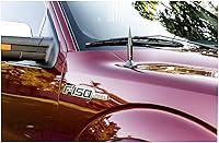 Vista 5 de TRUE SPIKE Fat Spike - Antena negra de calibre pesado mecanizado CNC de aluminio compatible con Chevy Silverado 1500 2500 3500 07-20