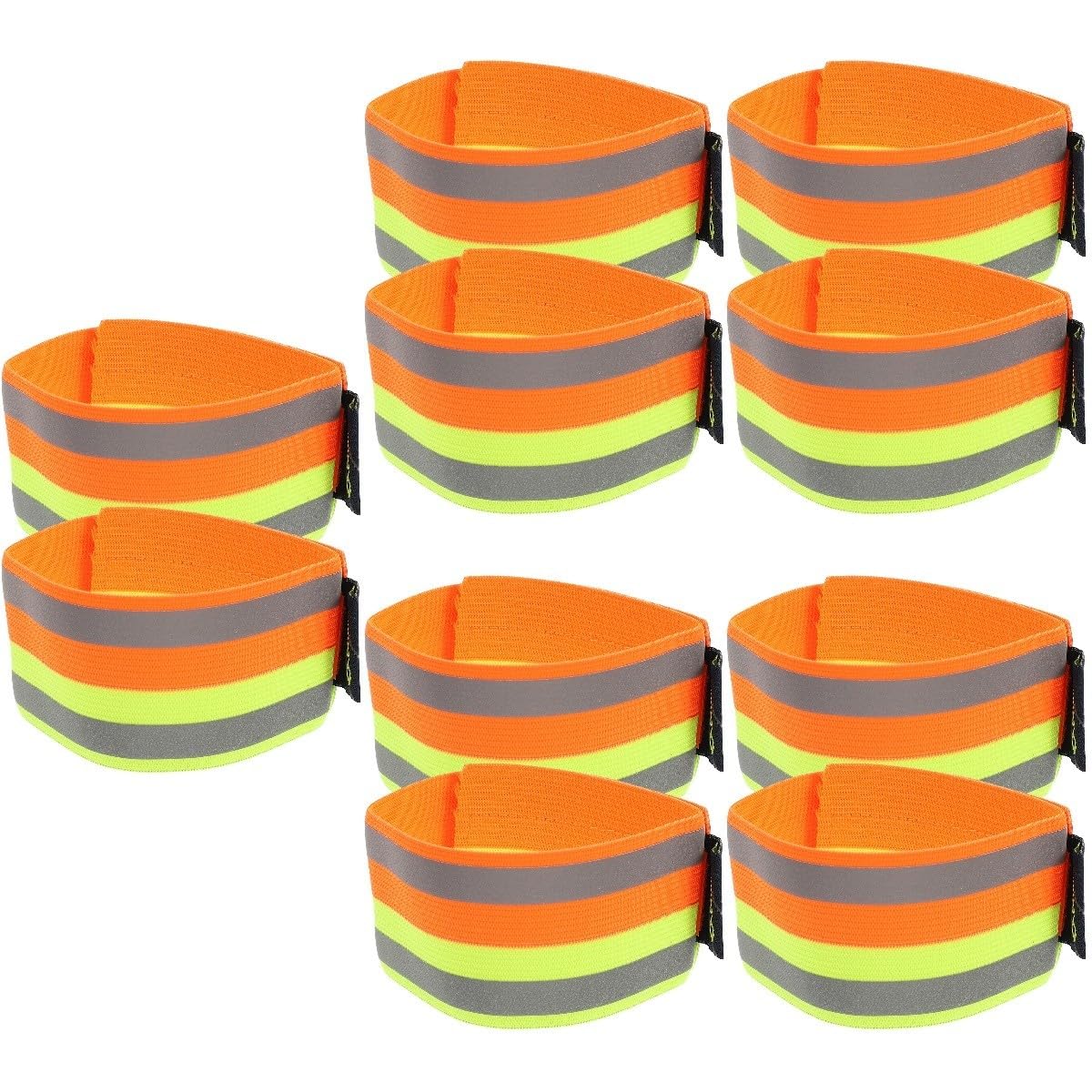 BESPORTBLE Legging de Course de Nuit Bandes réfléchissantes de sécurité Bracelets de sécurité pour la Nuit Bande reflechissante Bande réfléchissante Sangle de Jambe Bracelet vélo
