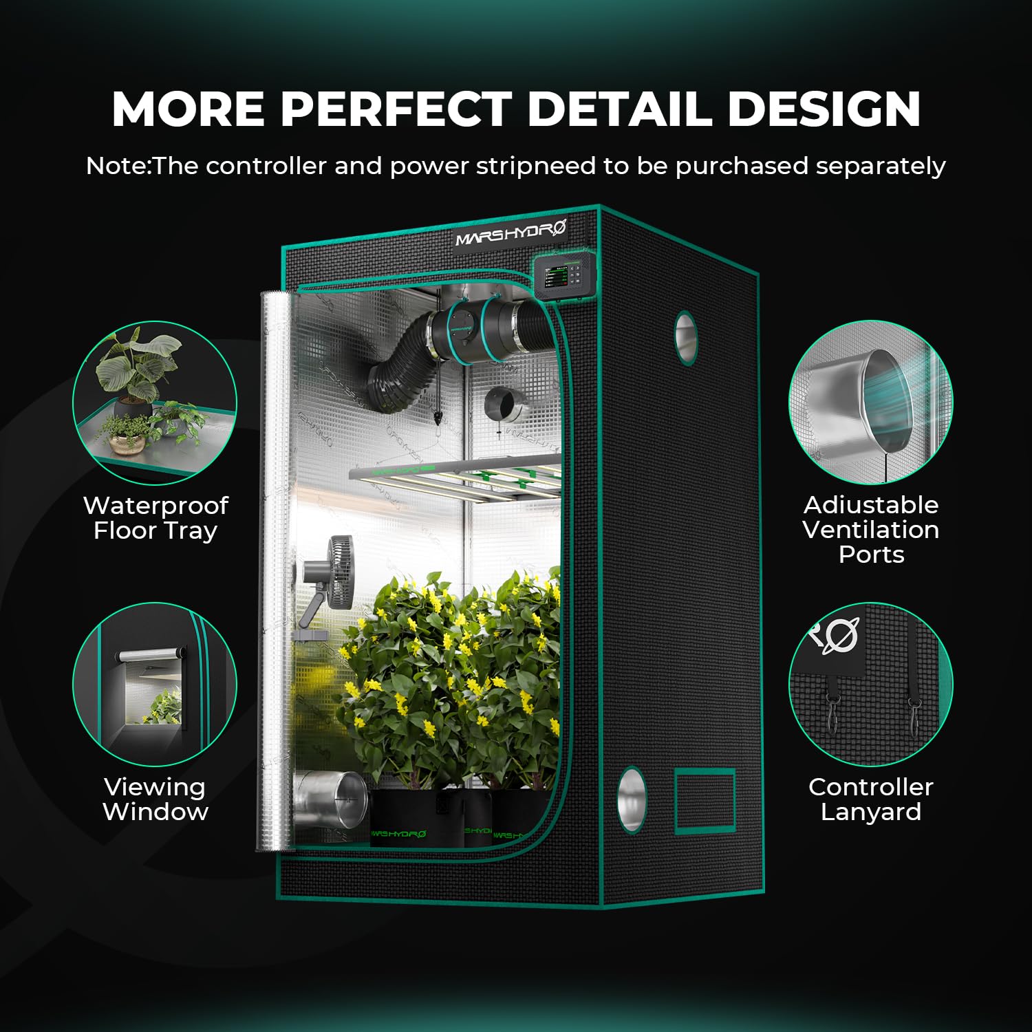 MARS HYDRO 2x2x4 Advanced Grow Tent, 24