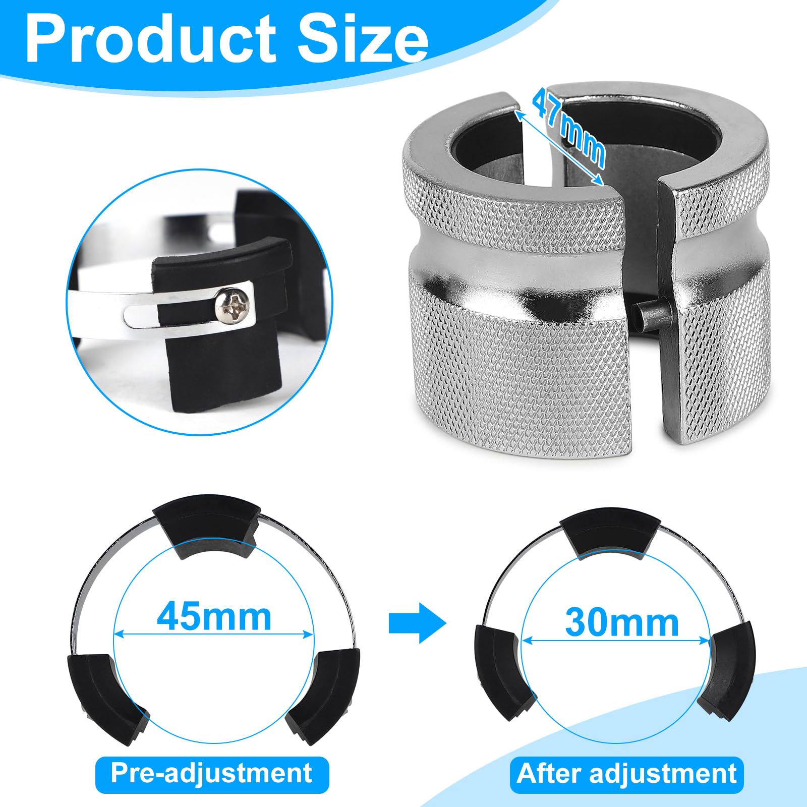 EFUTURETIME Outil Montage Joint Spi Fourche Moto Réglable 30mm-45mm Fork Seal Driver